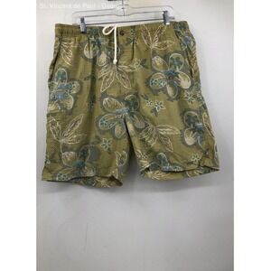 Tommy Bahama Hawaiian Swim Trunks Men's Large Green Swimming